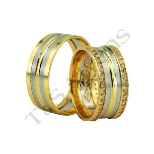 ARANY Bicolor Karikagyűrű – TS1207