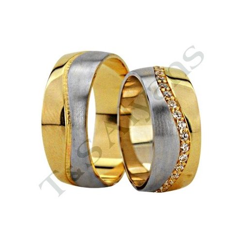 ARANY Bicolor Karikagyűrű – TS1252