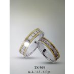 ARANY Bicolor Karikagyűrű Köves – TS969