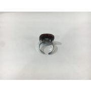 ROZETTA-Nagy Üveg Gyűrű-Piros