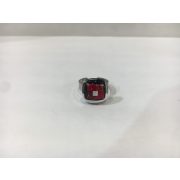 ROZETTA-Üveg Gyűrű-Piros