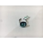 ROZETTA-Kis Üveg Gyűrű-Zöld-Fekete