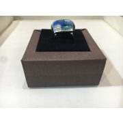 ROZETTA-Nagy Üveg Gyűrű-Kék