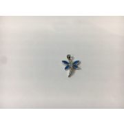 Opál köves szitakötő ezüst medál
