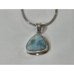 Larimar köves ezüst medál