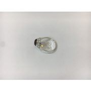Ezüst gyűrű borostyánnal – Mézbarna mandulavirág