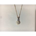 Gyöngy ezüst medál-Minike