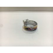 Ezüst tűzzománc gyűrű-Frida