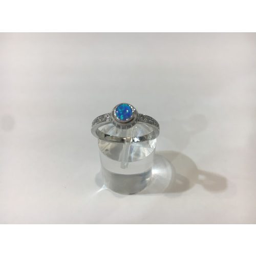 Opál köves ezüst gyűrű-Berfu