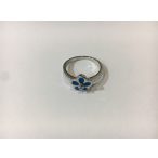 Opál köves  ezüst gyűrű-Virág