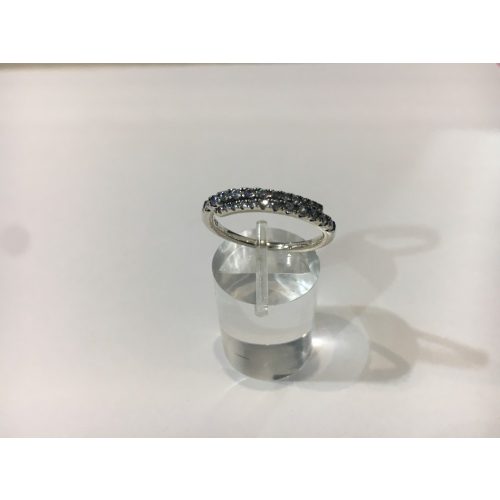 Cirkónia köves ezüst gyűrű – Csillogó fénykör