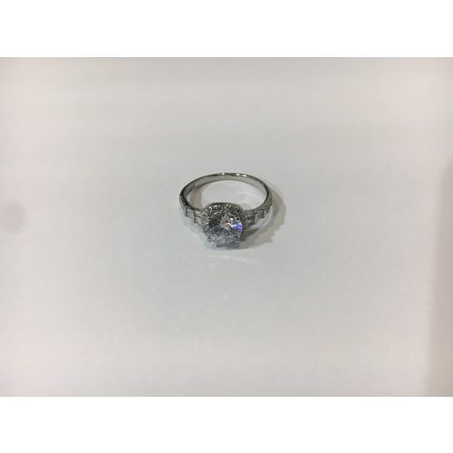 Cirkónia köves ezüst gyűrű – Sugárzó fénygömb