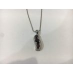 Gránát köves ezüst medál-Barbara