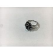 Gránát köves ezüst  gyűrű -Ludovika