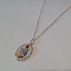 EZÜST – Kalocsai kis medál – Orgona pillevirággal