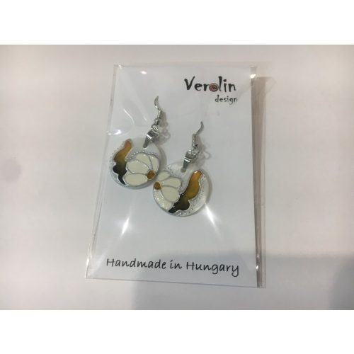 Verolin Design-Kézzel festett gyöngyház fülbevaló-Eliza